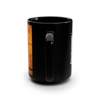 Irene Karlson - Strong Force, Abstractly - Black Ceramic Mug 15oz