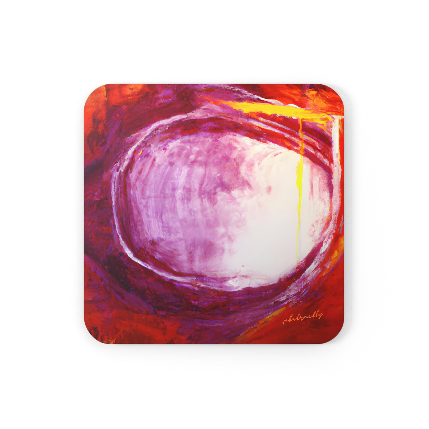 Quazarium Crystalite - Vanadium, Abstractly - Corkwood Coaster Set of 4