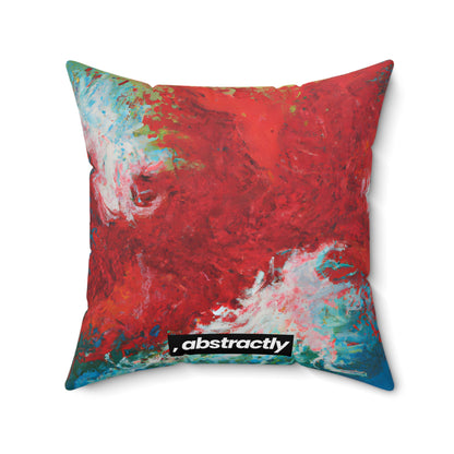 Fluoridium Hexanate - Chemistry, Abstractly - Faux Suede Throw Pillow