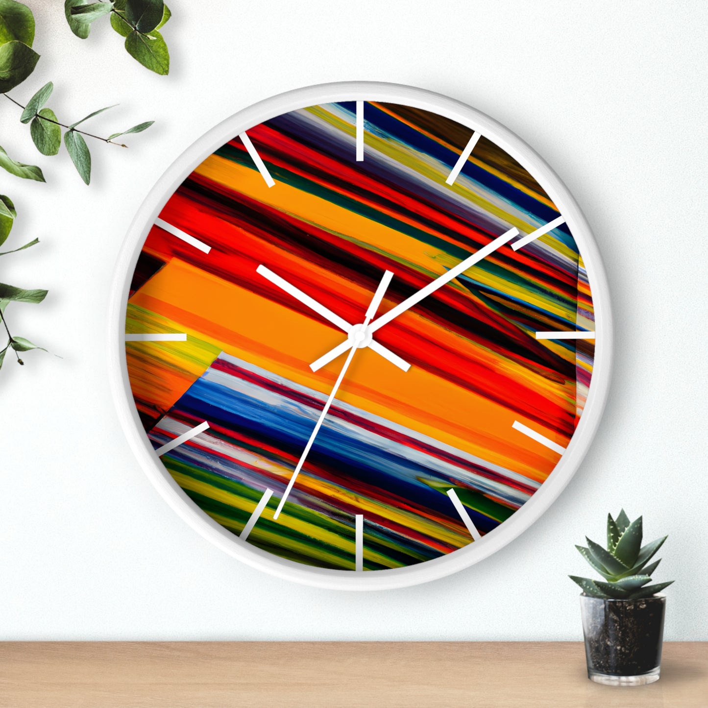 Carol Harwood - Friction Force, Abstractly - Wall Clock