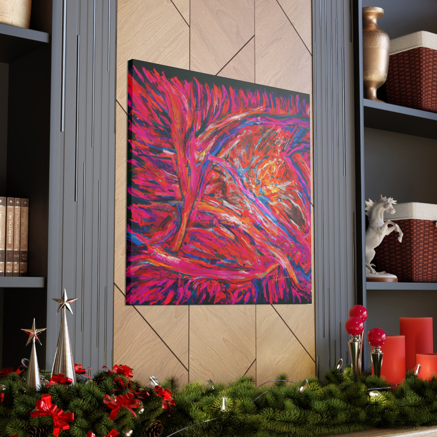 Solarian Crystal Prism - Neon, Abstractly - Canvas