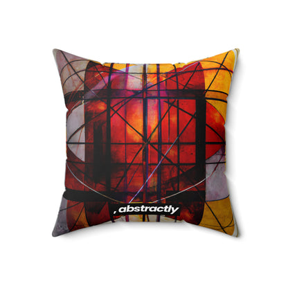 Valeria Delgado - Strong Force, Abstractly - Faux Suede Throw Pillow