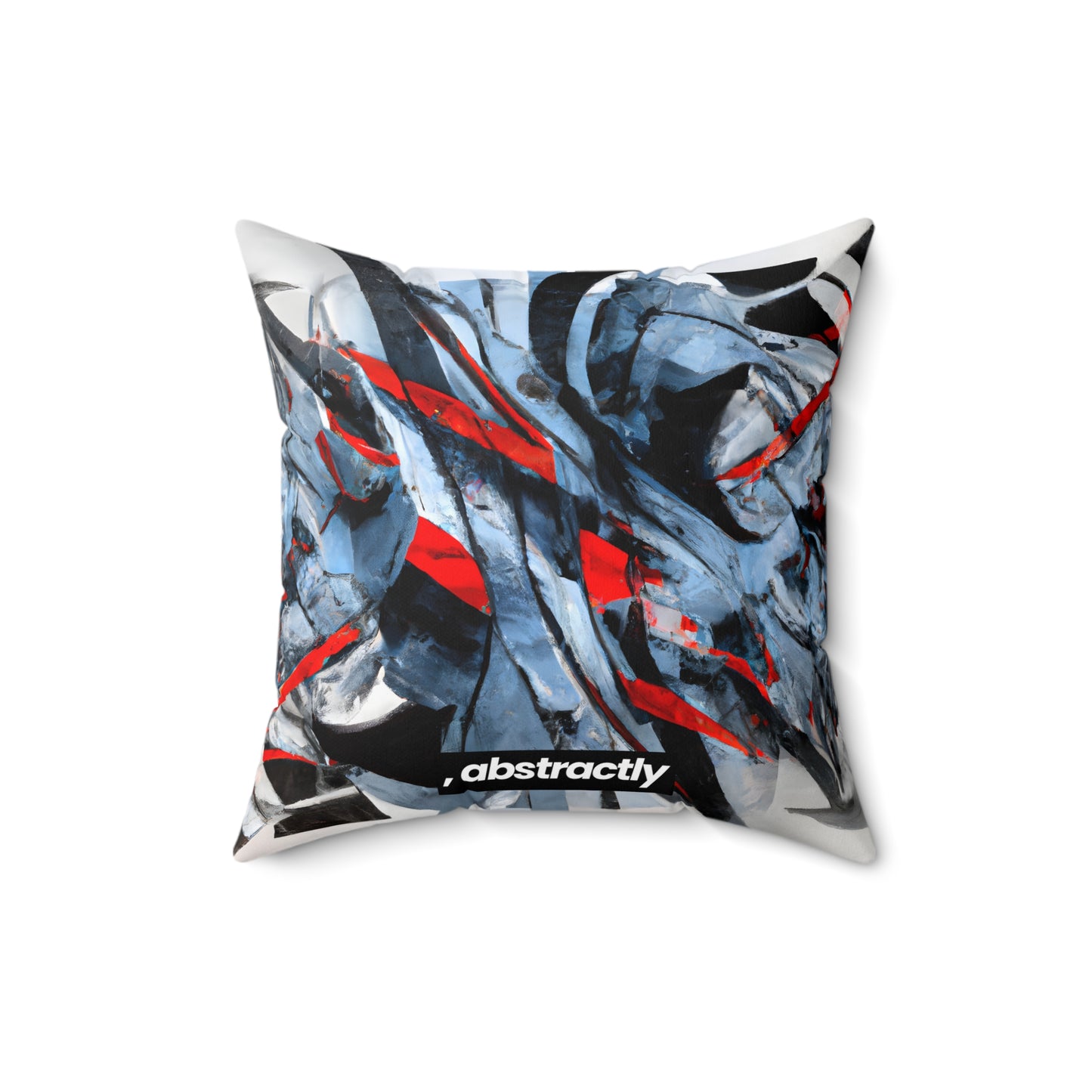 Elizabeth Rutherford - Applied Force, Abstractly - Faux Suede Throw Pillow