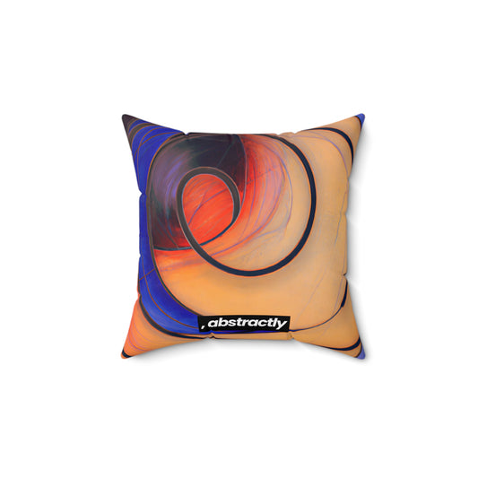 Marilyn Schwartz - Air Resistance Force, Abstractly - Faux Suede Throw Pillow