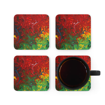 Ionisperse - Chemistry, Abstractly - Corkwood Coaster Set of 4