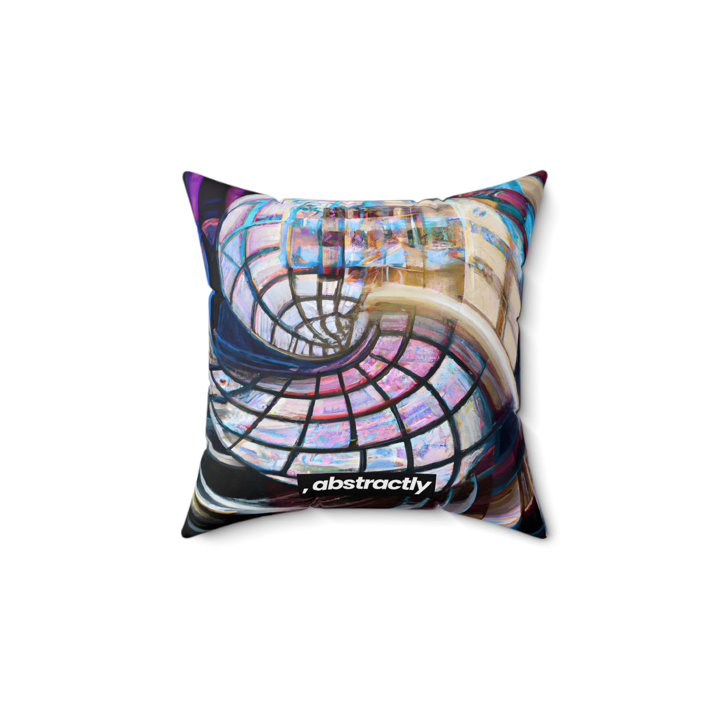 Margaret Haversham - Gravity Force, Abstractly - Faux Suede Throw Pillow