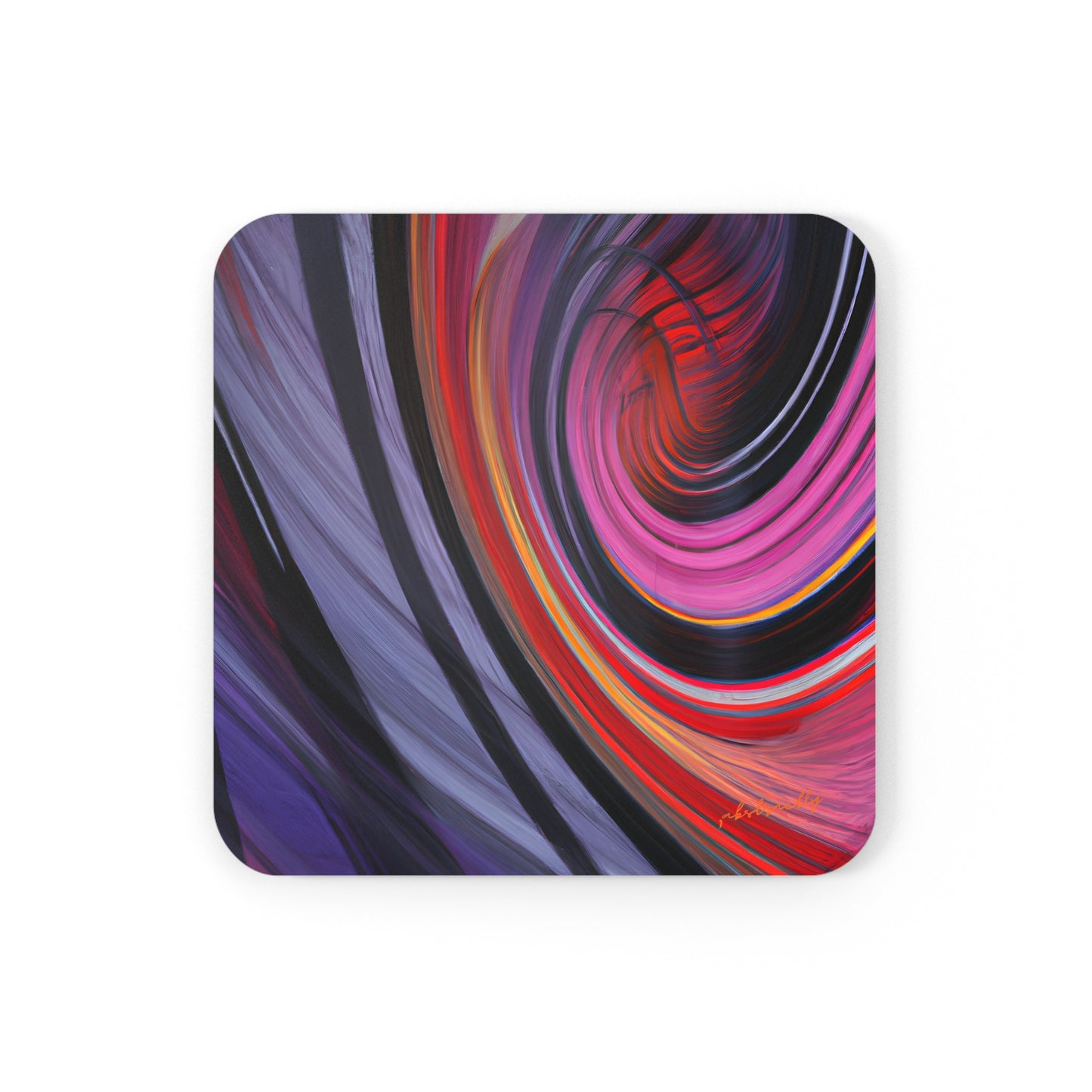 Adelaide Kaczynski - Air Resistance Force, Abstractly - Corkwood Coaster Set of 4