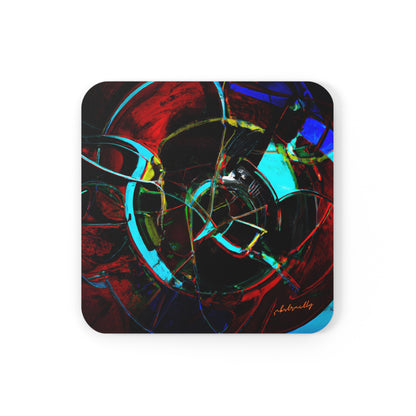 Lorena Sheffield - Electromagnetic Force, Abstractly - Corkwood Coaster Set of 4