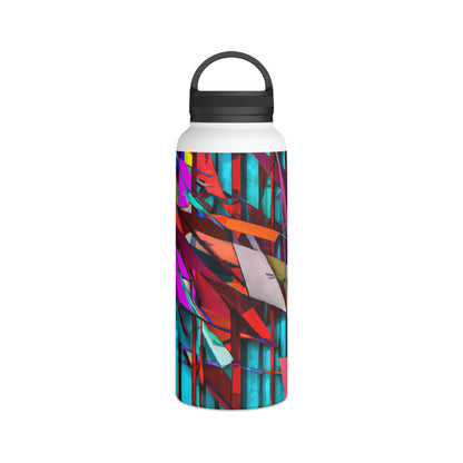 Iris Leonard - Electric Force, Abstractly - Stainless Steel Water Bottle