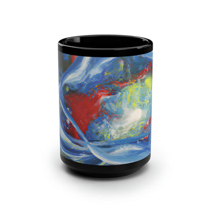 Tritium Firestone - Chemistry, Abstractly - Black Ceramic Mug 15oz