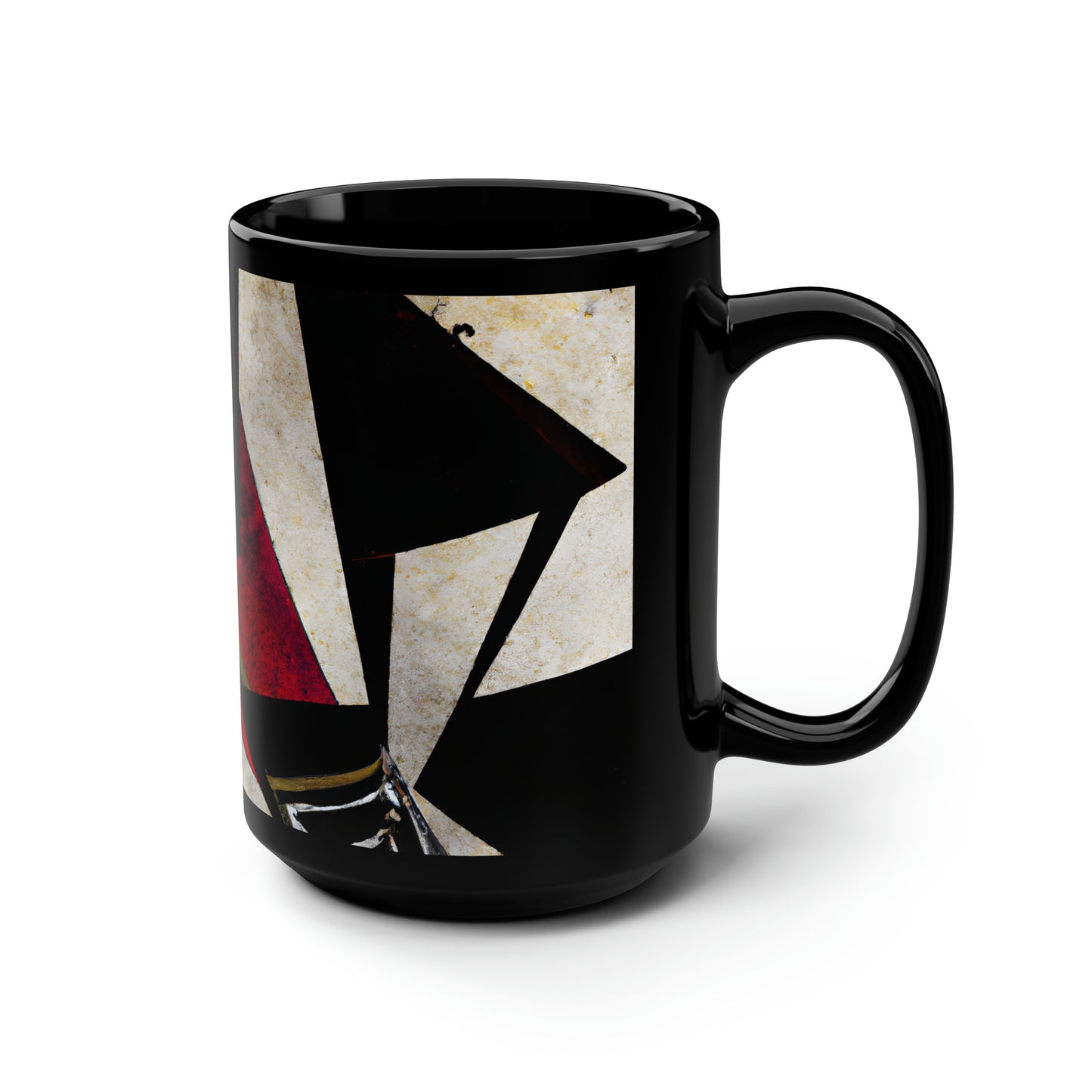 Duncan LeGrande - Tension Force, Abstractly - Black Ceramic Mug 15oz