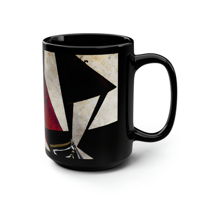 Duncan LeGrande - Tension Force, Abstractly - Black Ceramic Mug 15oz