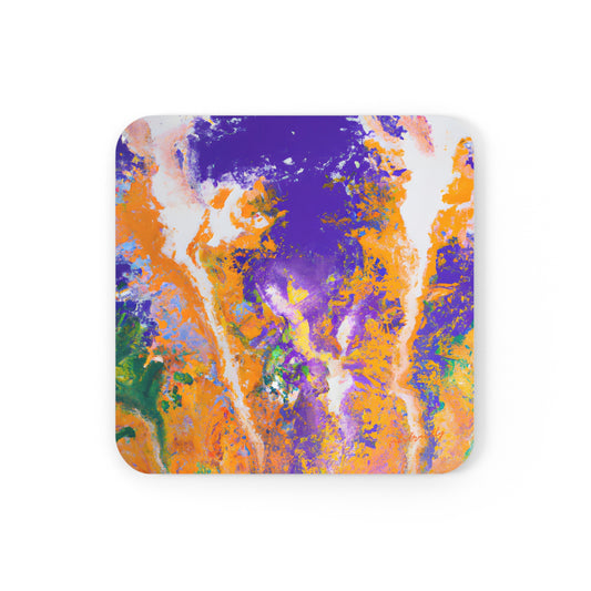 Solarium Particulate - Chemistry, Abstractly - Corkwood Coaster Set of 4