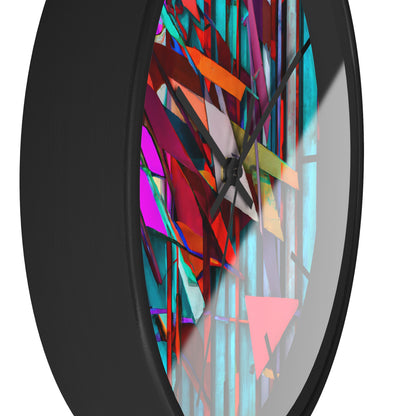 Iris Leonard - Electric Force, Abstractly - Wall Clock