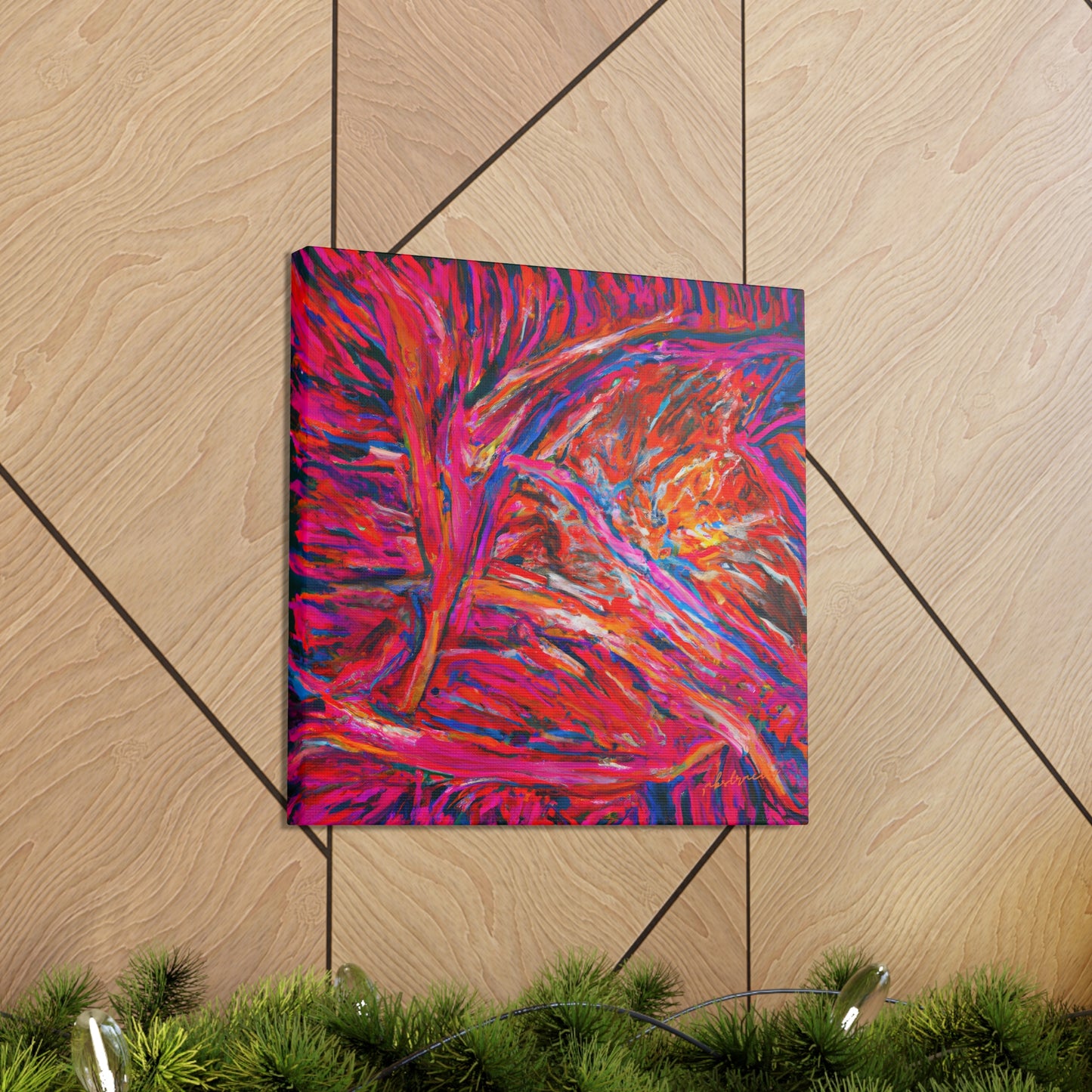 Solarian Crystal Prism - Neon, Abstractly - Canvas