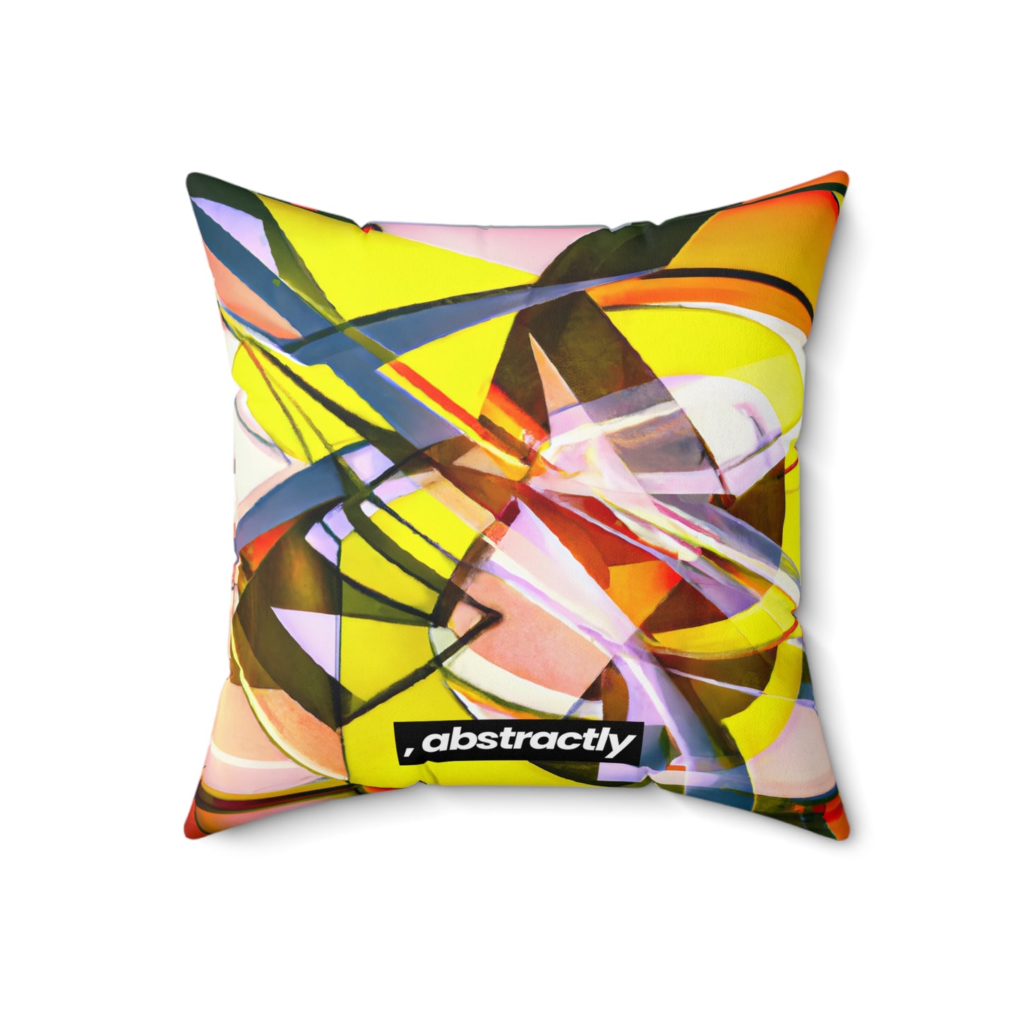 Russell Sternberg - Electromagnetic Force, Abstractly - Faux Suede Throw Pillow