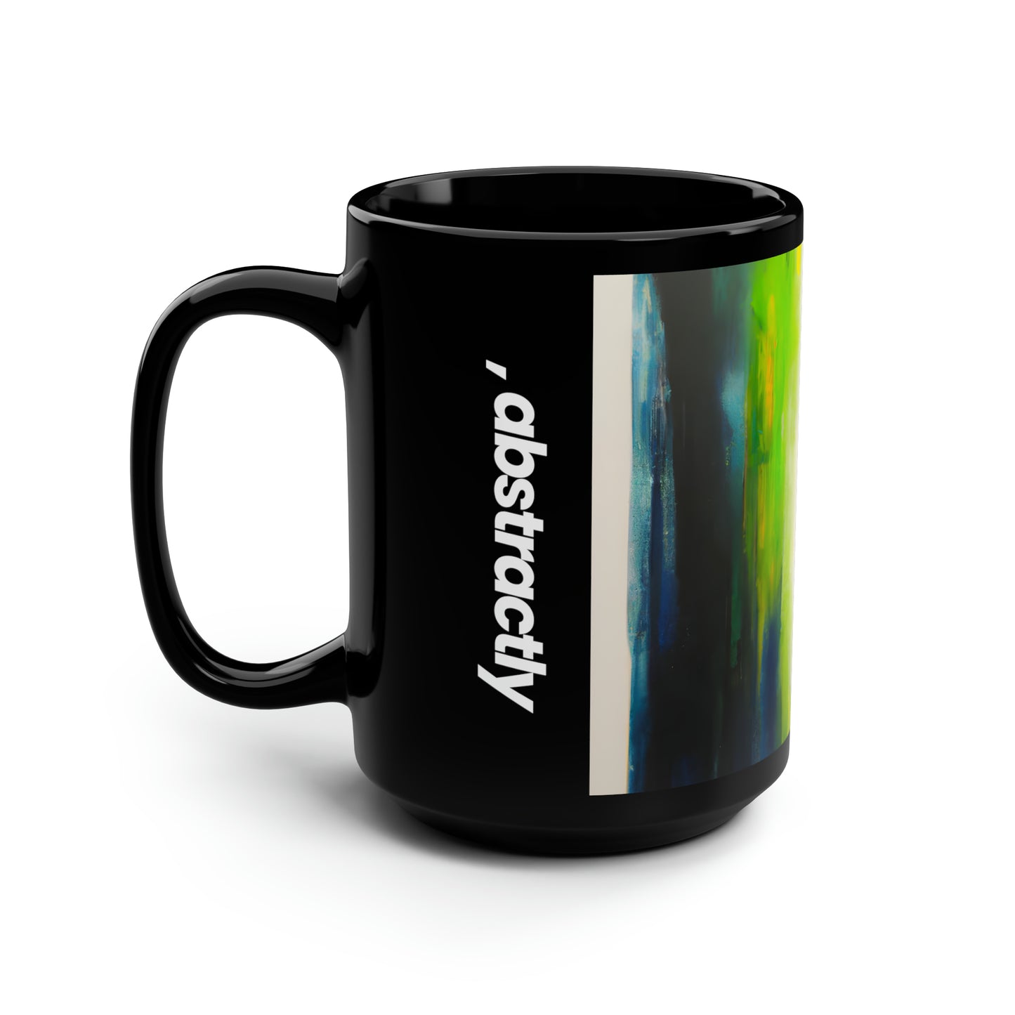 Aetherium Oxide - Fluorine, Abstractly - Black Ceramic Mug 15oz