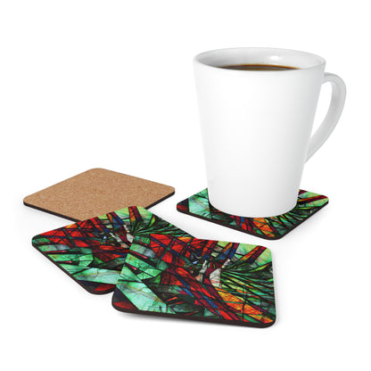 Nora Blythe - Gravity Force, Abstractly - Corkwood Coaster Set of 4