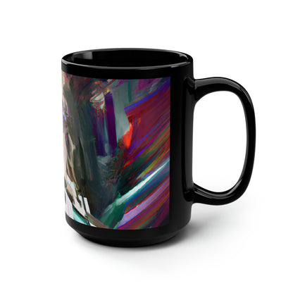 Vertex Integrity - Accrual, Abstractly - Black Ceramic Mug 15oz