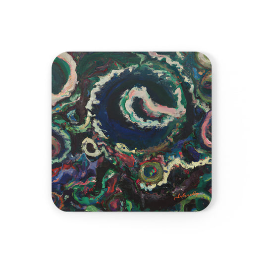 Stellar Silverinium - Chemistry, Abstractly - Corkwood Coaster Set of 4