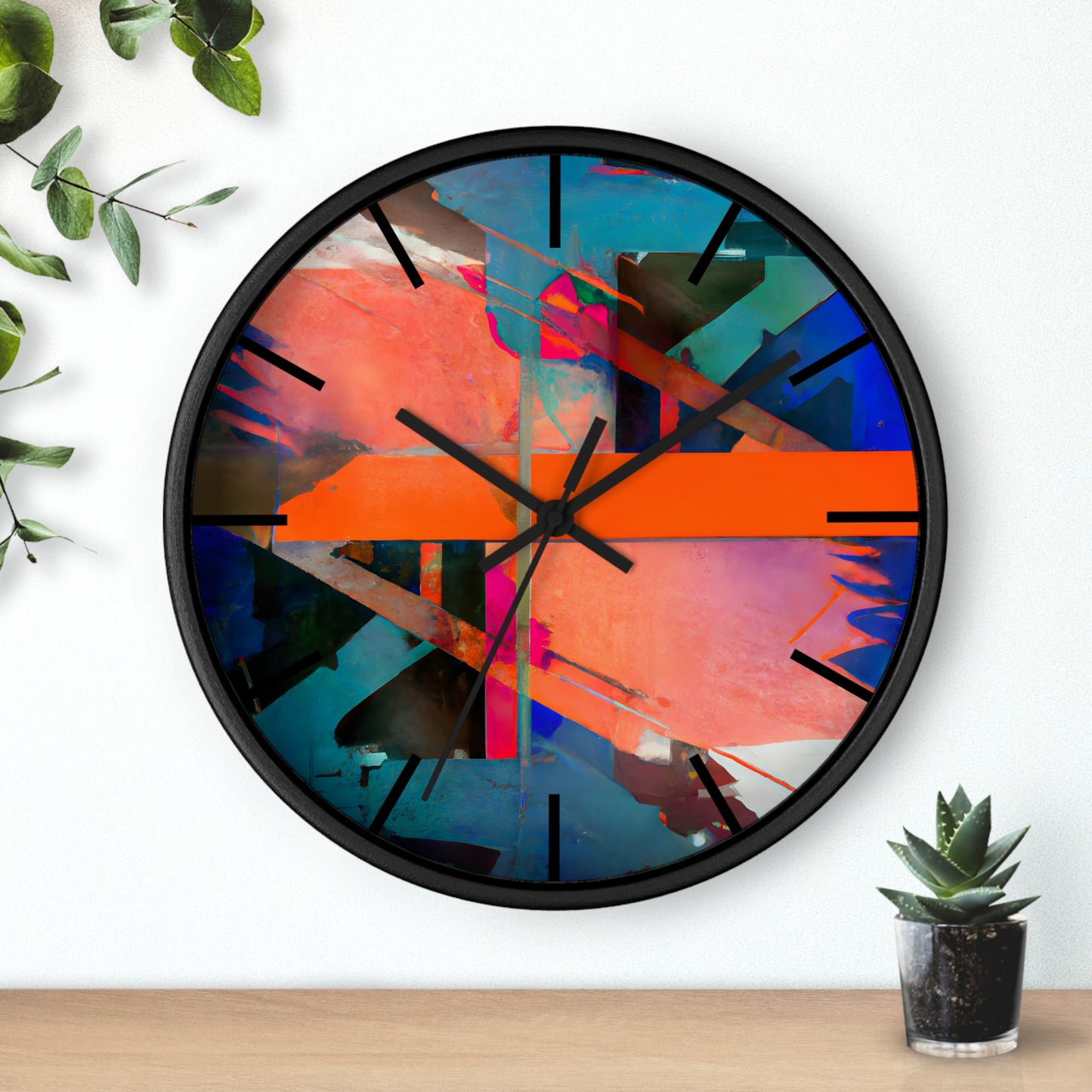 Ariana Sanders - Tension Force, Abstractly - Wall Clock