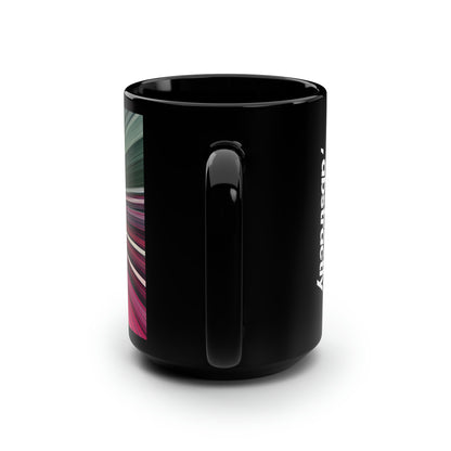 Lorenzo Mancini - Spring Force, Abstractly - Black Ceramic Mug 15oz