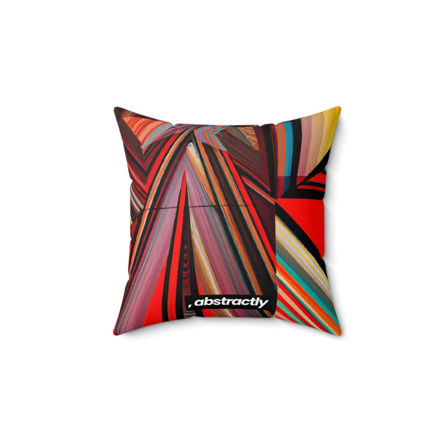 Clara Wentworth - Applied Force, Abstractly - Faux Suede Throw Pillow