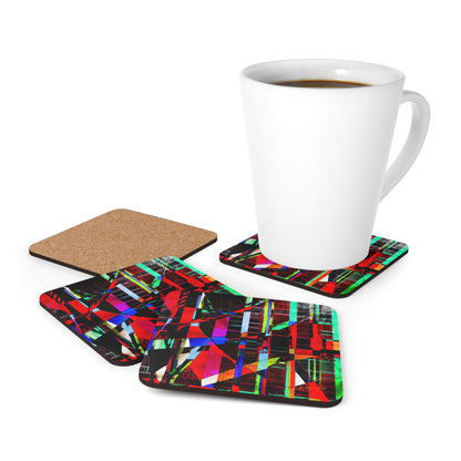 Rebecca Swanson - Applied Force, Abstractly - Corkwood Coaster Set of 4