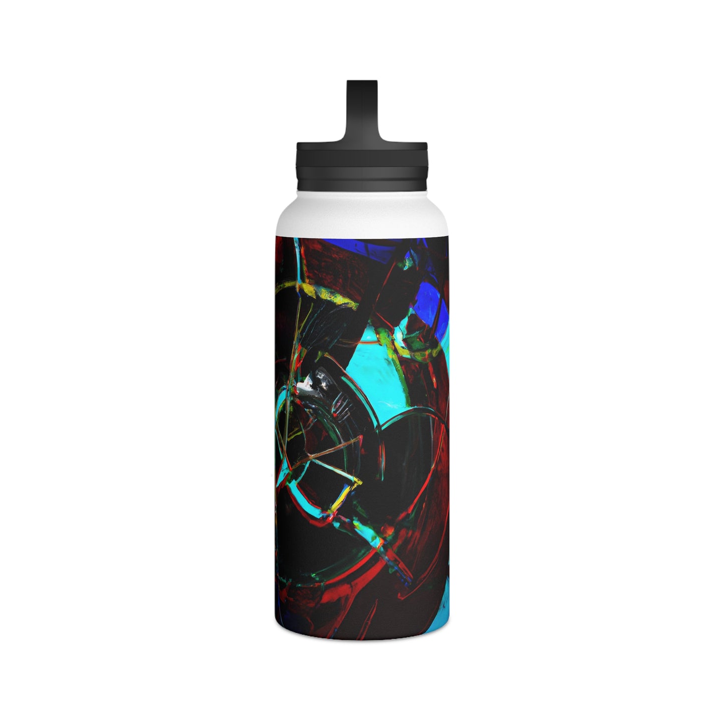 Lorena Sheffield - Electromagnetic Force, Abstractly - Stainless Steel Water Bottle