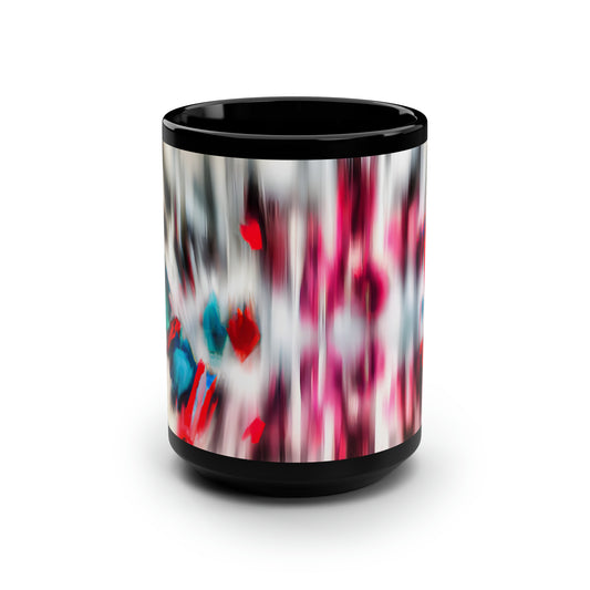 Lorenzo Dupont - Weak Force, Abstractly - Black Ceramic Mug 15oz