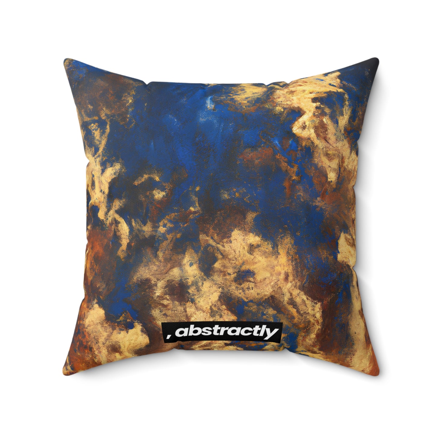 Bismarck Polarity Crystal - Chemistry, Abstractly - Faux Suede Throw Pillow