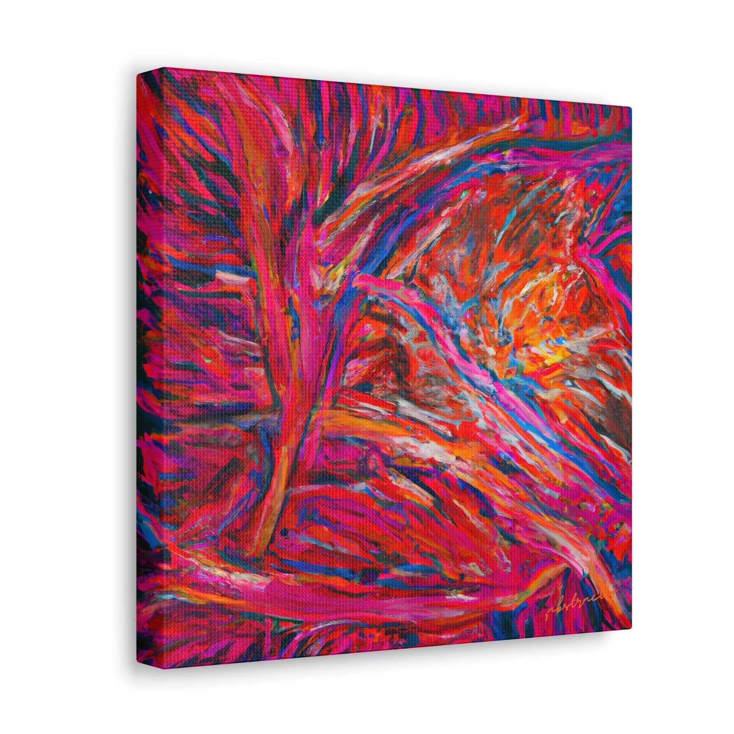 Solarian Crystal Prism - Neon, Abstractly - Canvas