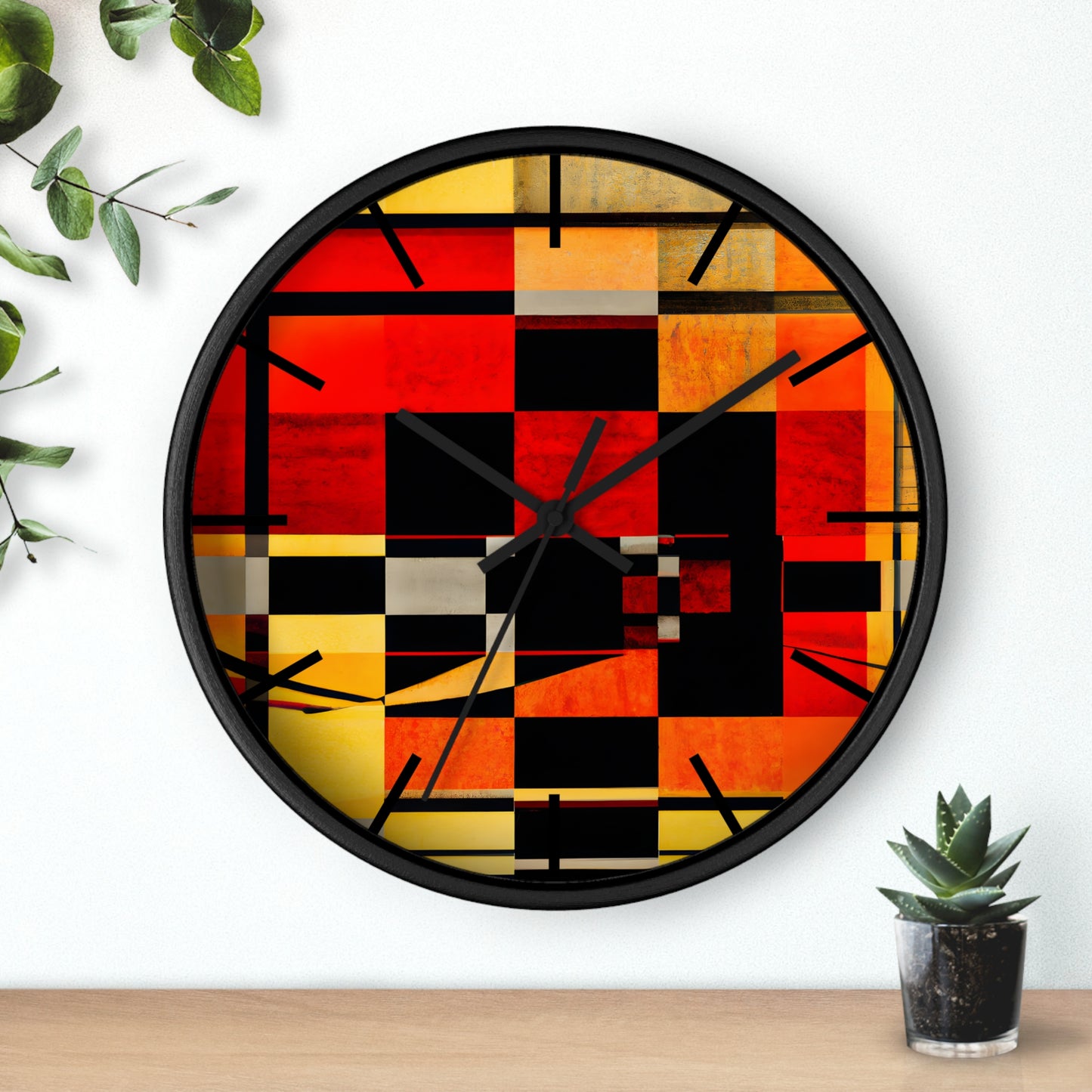 Esther Lowell - Electric Force, Abstractly - Wall Clock