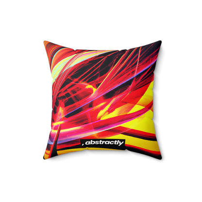 Vera Whitmore - Electromagnetic Force, Abstractly - Faux Suede Throw Pillow