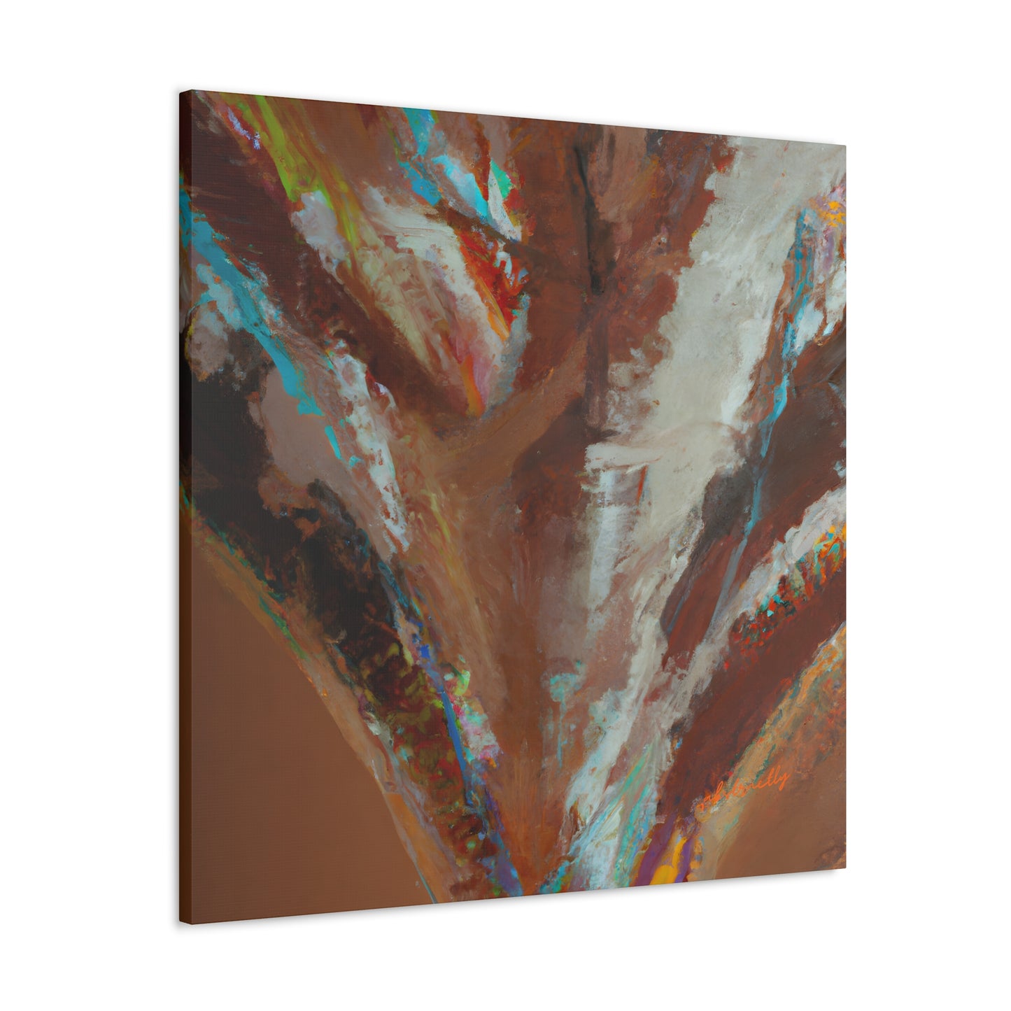 Quantum Glitter Crystal - Magnesium, Abstractly - Canvas