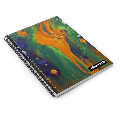 Quantum Sapphire Element - Chemistry, Abstractly - Spiral Notebook