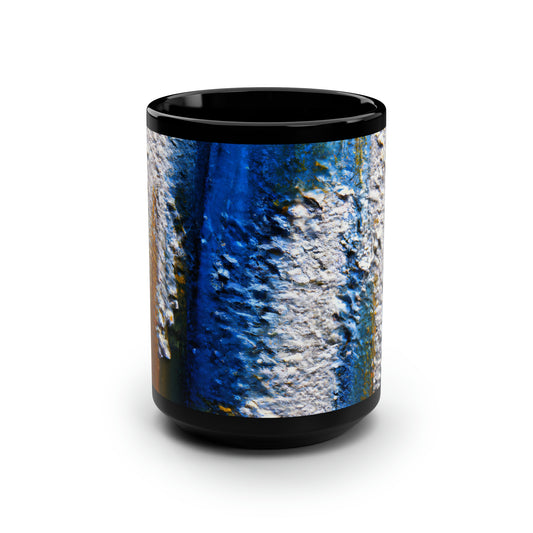 Crystalloxium Hydraflux - Chemistry, Abstractly - Black Ceramic Mug 15oz