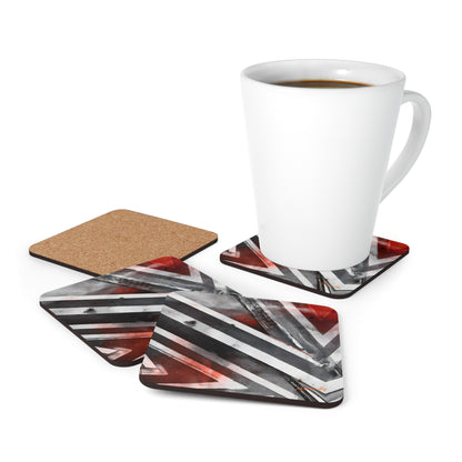 Ellis Porterfield - Tension Force, Abstractly - Corkwood Coaster Set of 4