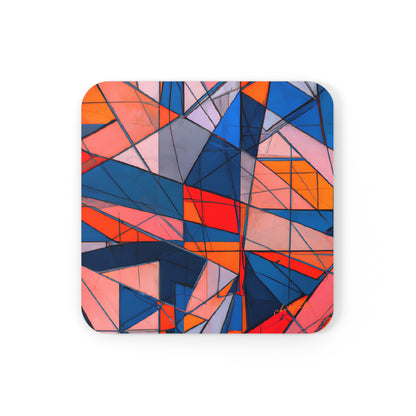 Lorraine Thatcher - Air Resistance Force, Abstractly - Corkwood Coaster Set of 4