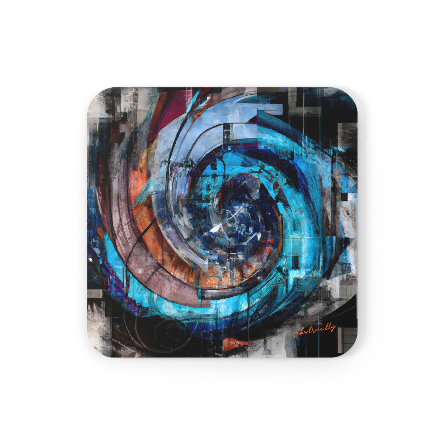 Rose Strauss - Gravity Force, Abstractly - Corkwood Coaster Set of 4