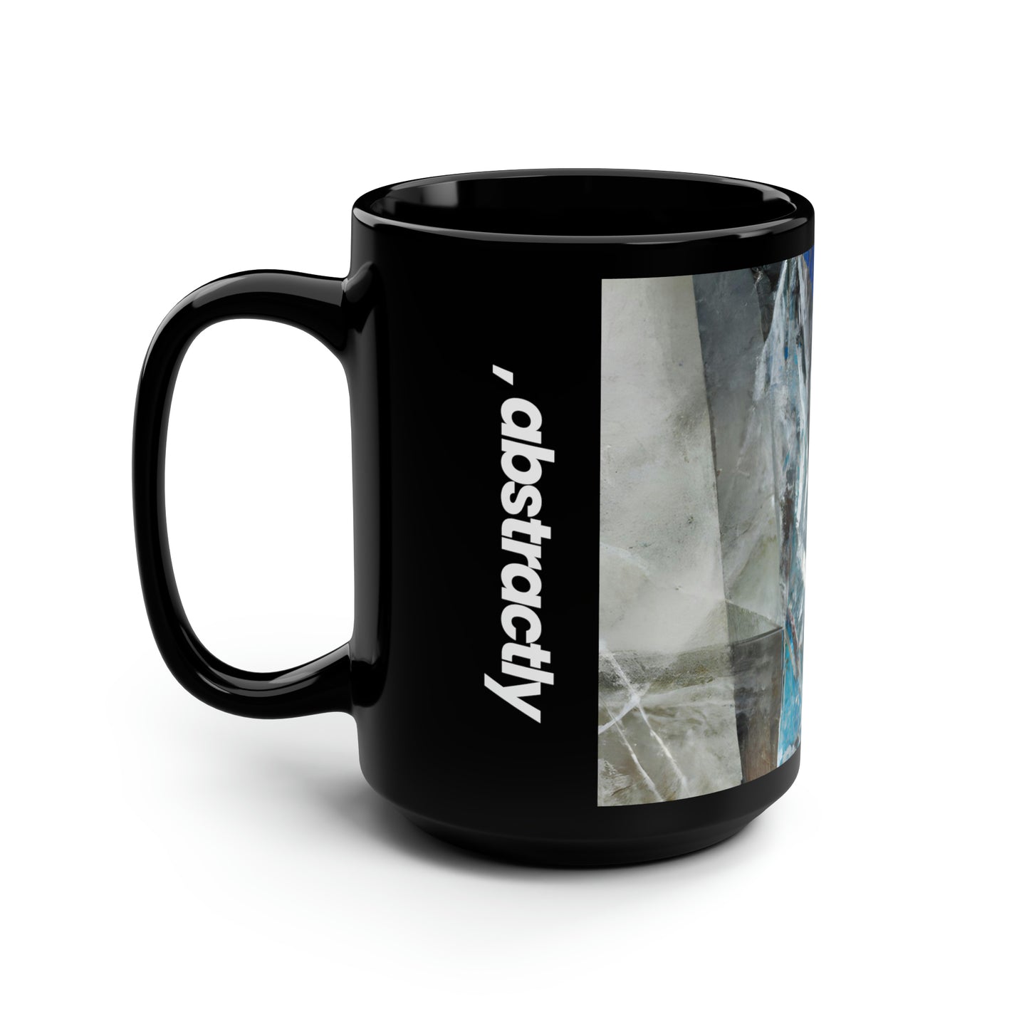 Miles Caldwell - Friction Force, Abstractly - Black Ceramic Mug 15oz