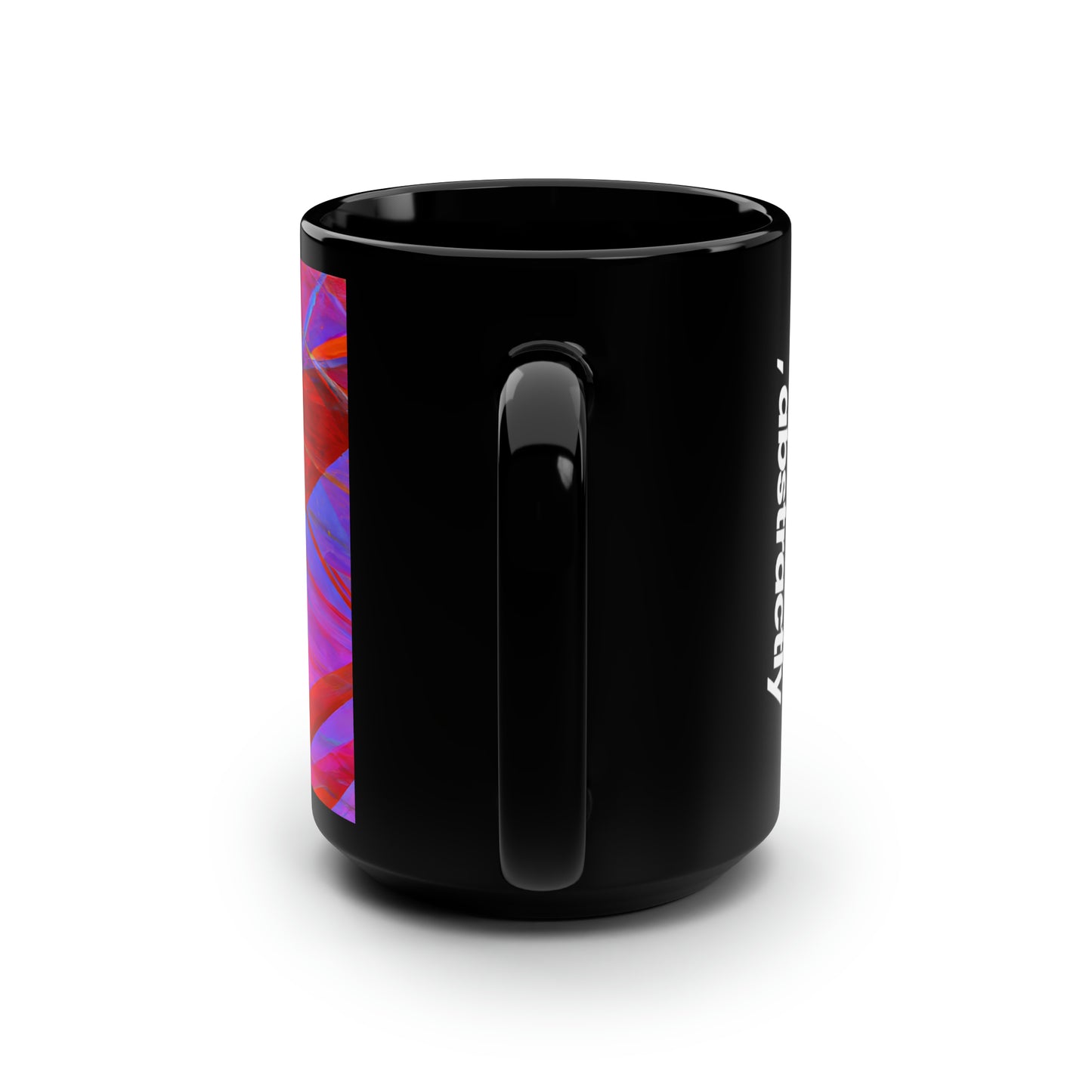 Isabel Kowalski - Air Resistance Force, Abstractly - Black Ceramic Mug 15oz