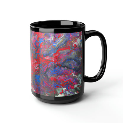 Adalbertonium Fluxide - Chemistry, Abstractly - Black Ceramic Mug 15oz