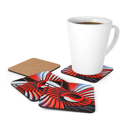 Aaron Feldman - Electric Force, Abstractly - Corkwood Coaster Set of 4