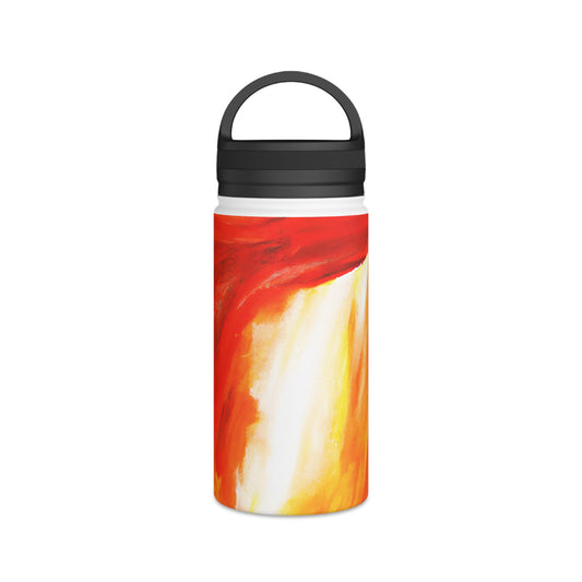 Lunarlite Crystalloid - Lithium, Abstractly - Stainless Steel Water Bottle