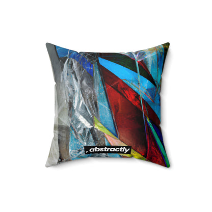 Miles Caldwell - Friction Force, Abstractly - Faux Suede Throw Pillow