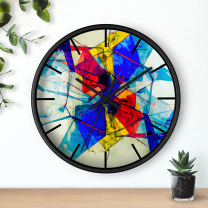 Geraldine Hallsworth - Tension Force, Abstractly - Wall Clock