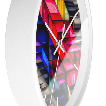 Ruth Rosenfield - Applied Force, Abstractly - Wall Clock