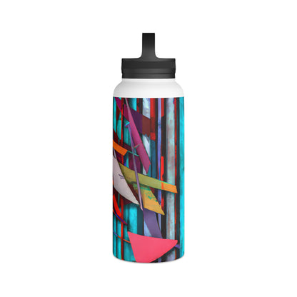 Iris Leonard - Electric Force, Abstractly - Stainless Steel Water Bottle