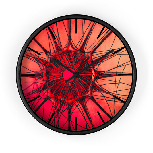 Elizabeth Rutherford - Magnetic Force, Abstractly - Wall Clock